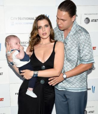 Peter Artemiev with his ex-wife Julia Fox and son Valentino